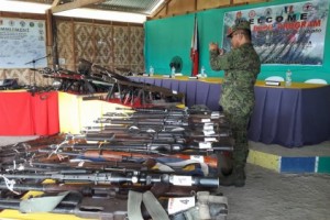Another North Cotabato town yields 119 loose firearms